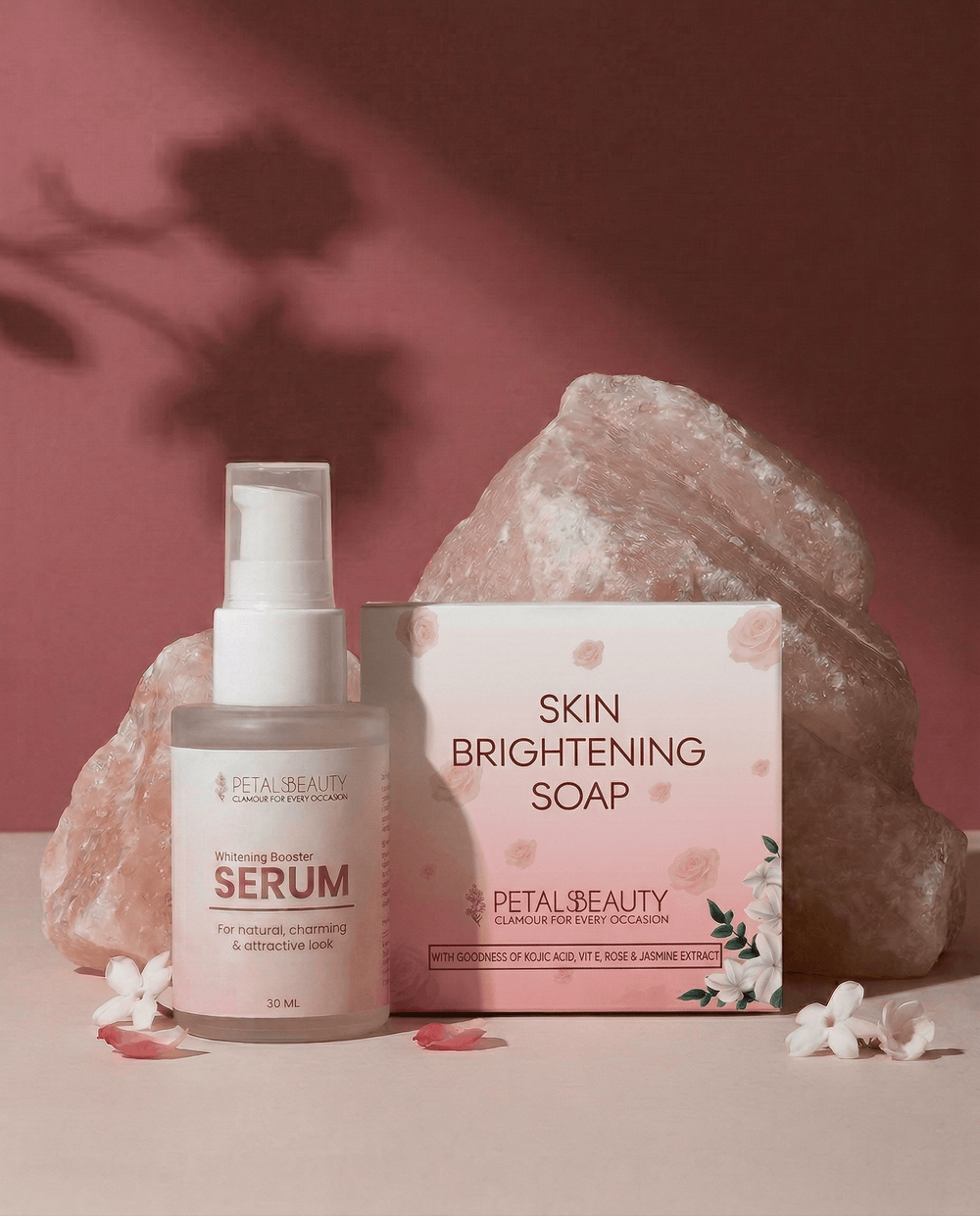 Brightening Bundle: kojic acid Skin Brightening Soap with Whitening Booster Serum