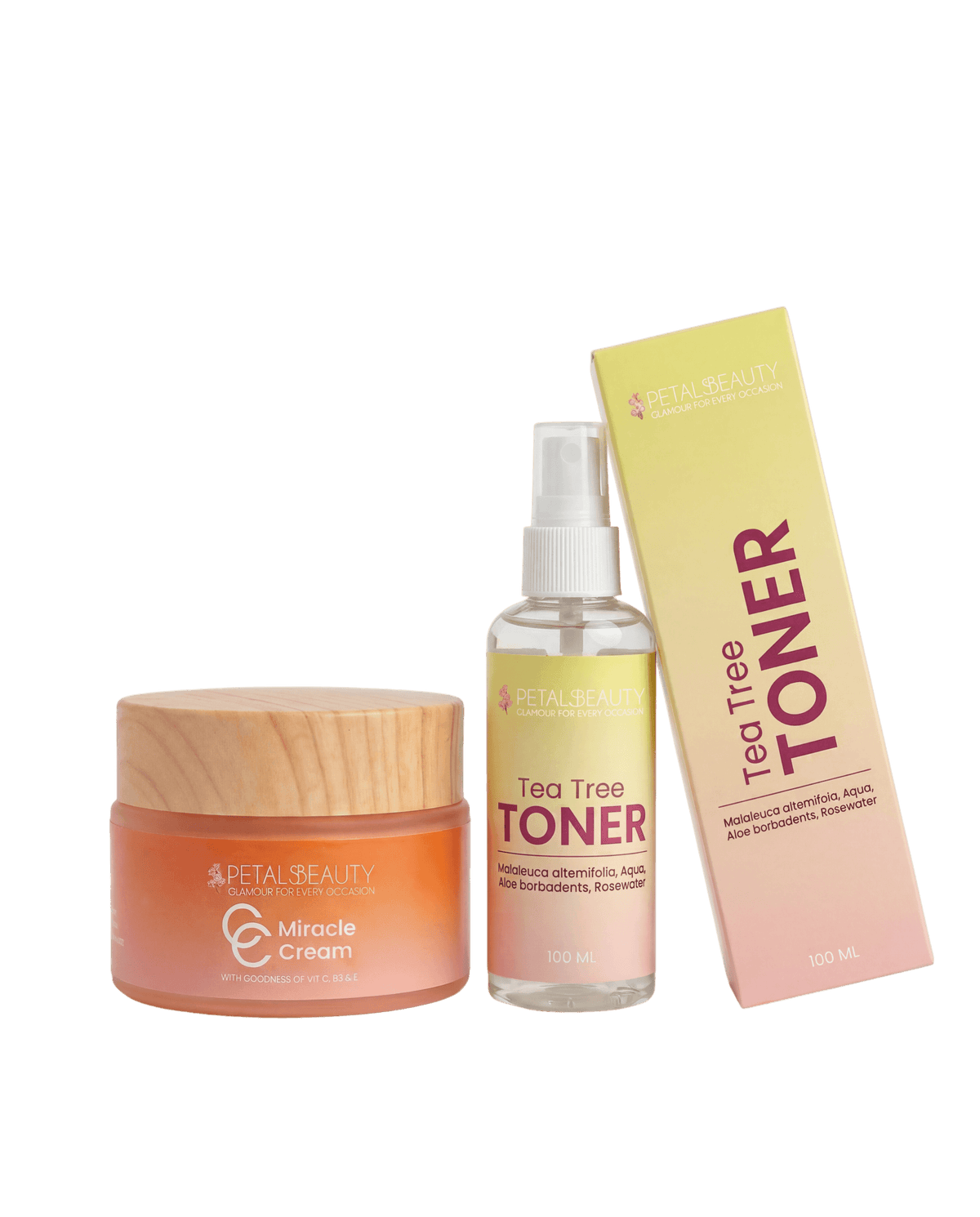 Glow and Purify bundle with Miracle C Cream and Tea Tree Toner