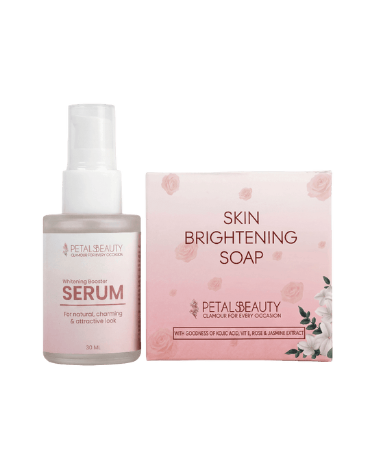 Brightening Bundle with kojic acid Skin Brightening Soap and Whitening Booster Serum