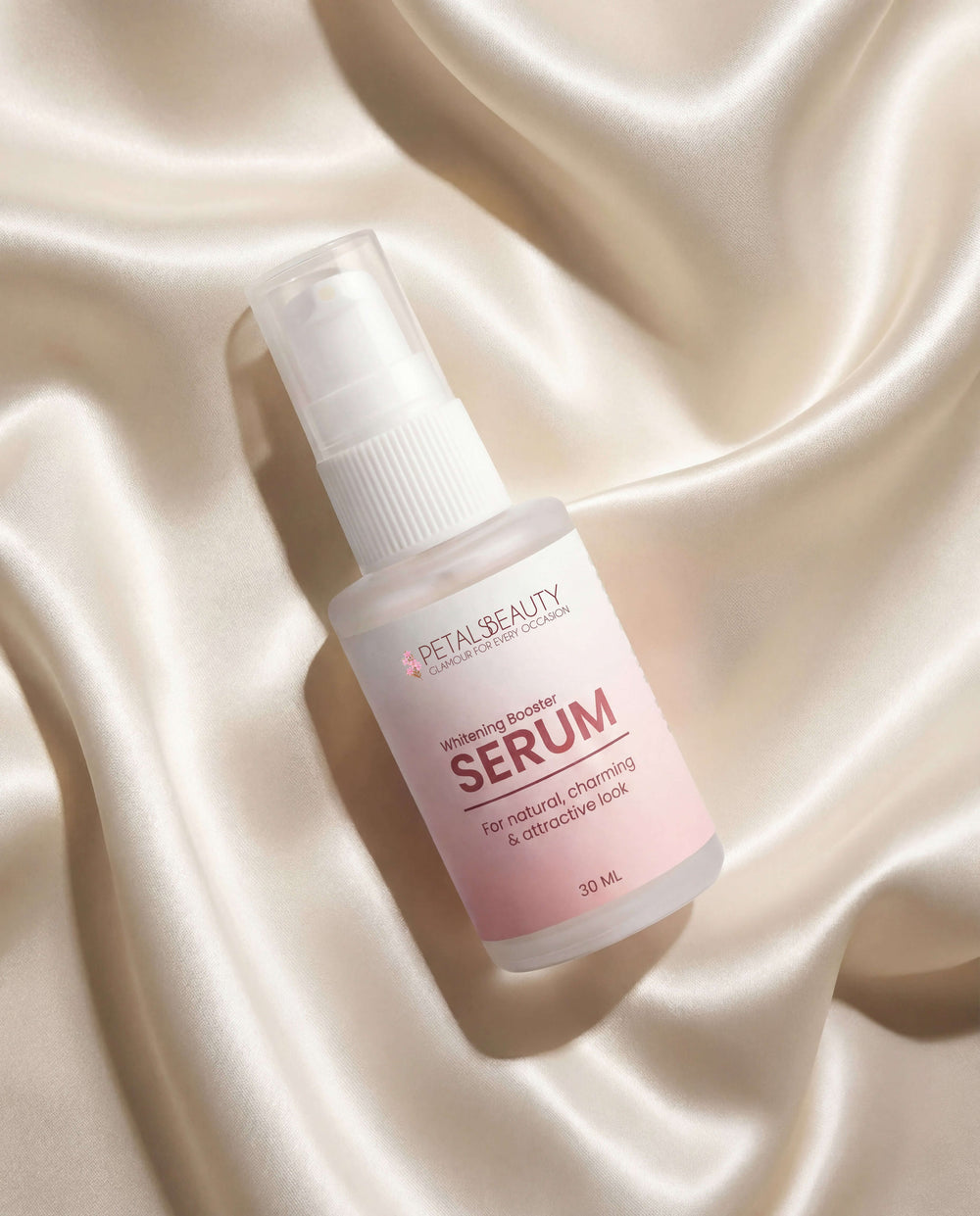 Whitening Booster Serum dropper bottle for brightening dull skin and dark spots