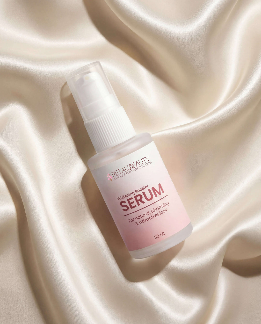 Whitening Booster Serum dropper bottle for brightening dull skin and dark spots