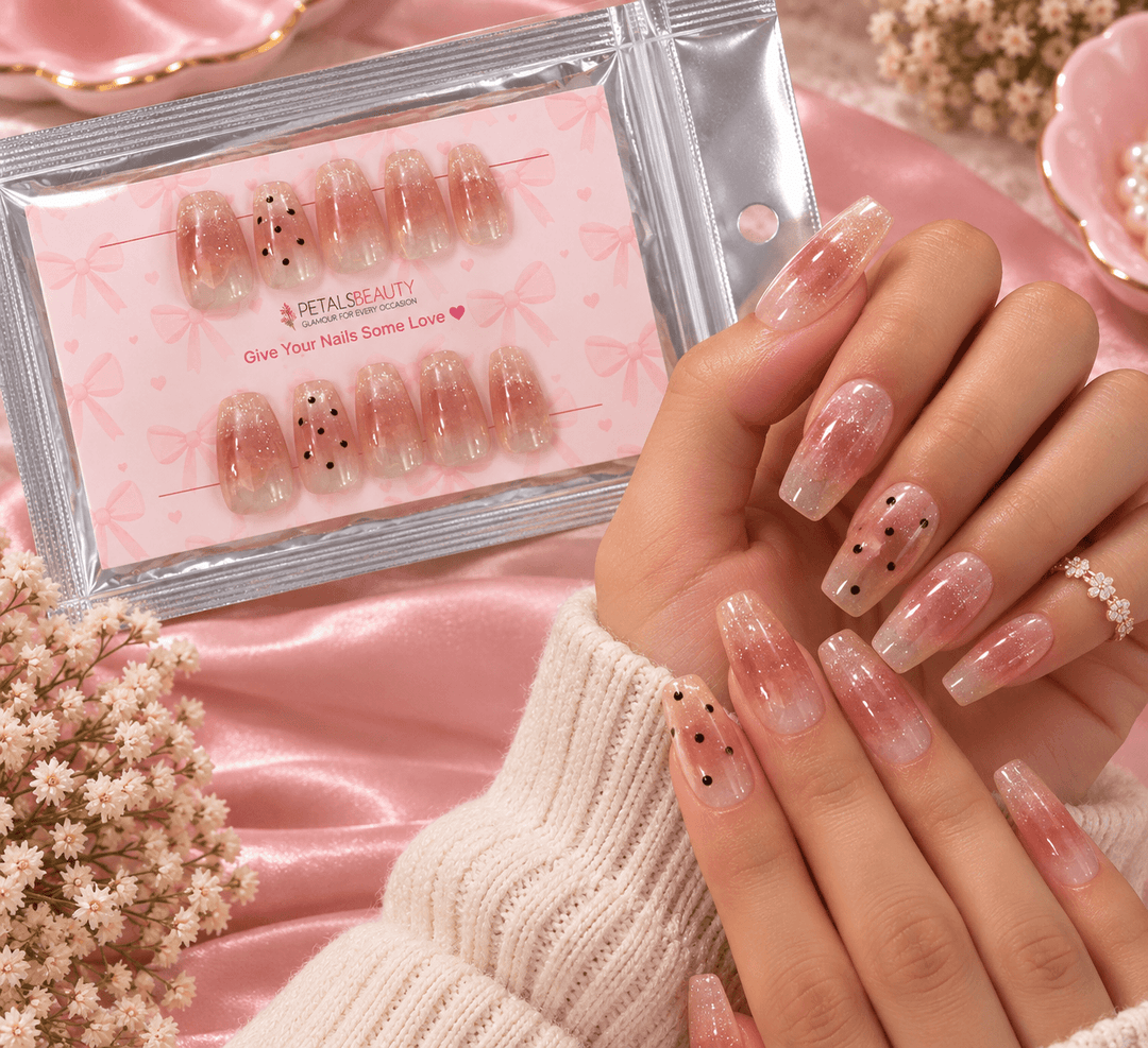 Cherry Dot Cat Eye Press-On Nails