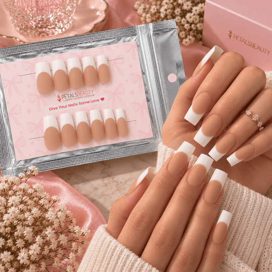 Nude French Tip Press-On Nails