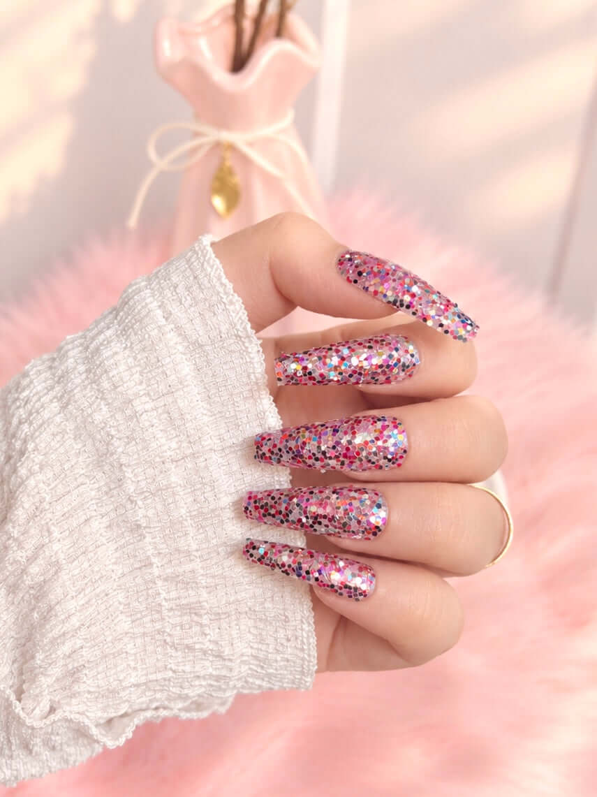 Glitter Press-On Nails