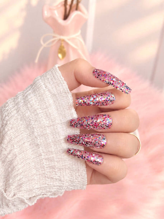 Glitter Press-On Nails