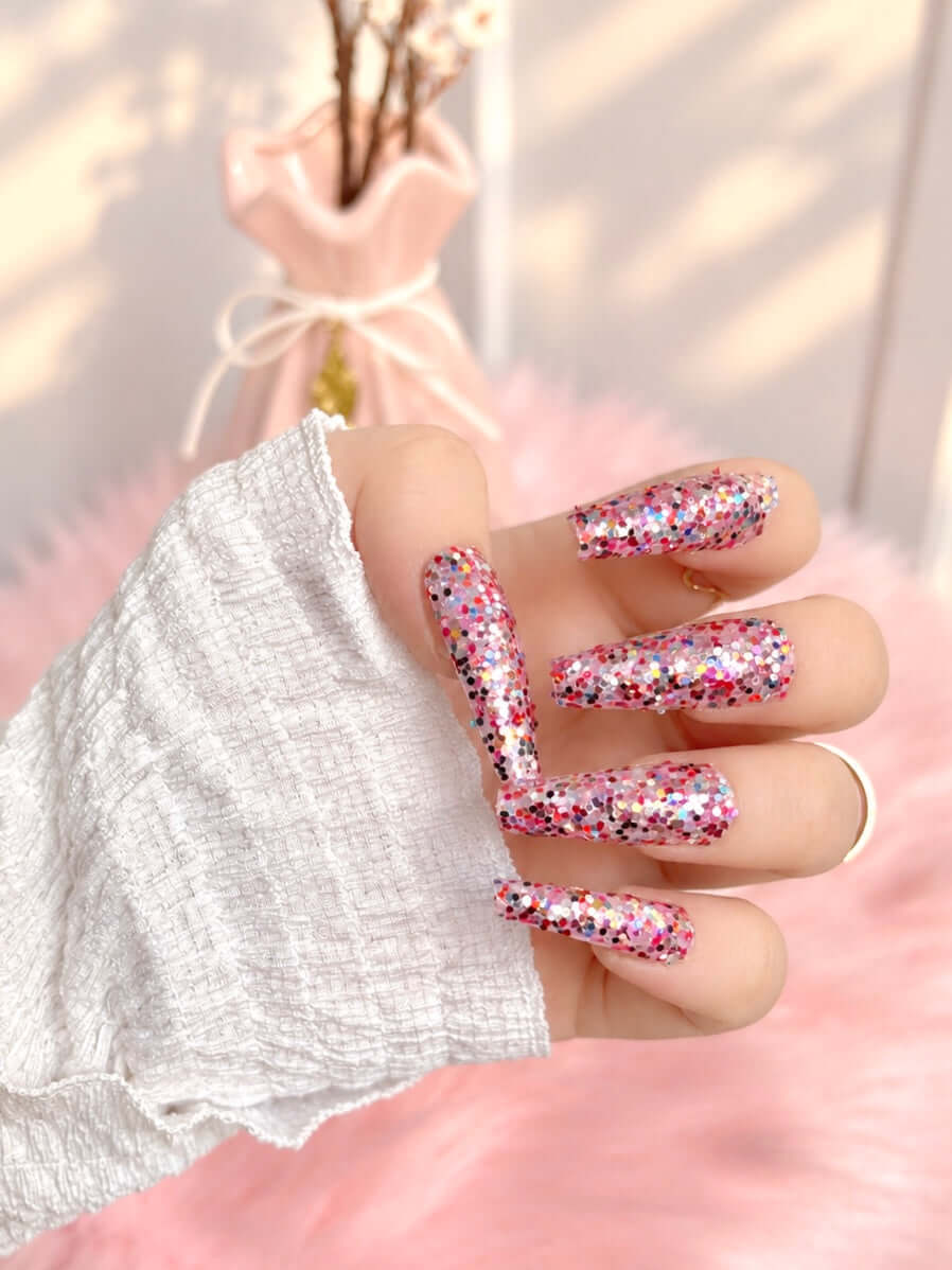 Glitter Press-On Nails