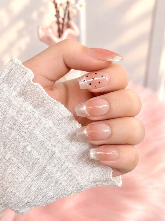 Cherry Dot Cat Eye Press-On Nails
