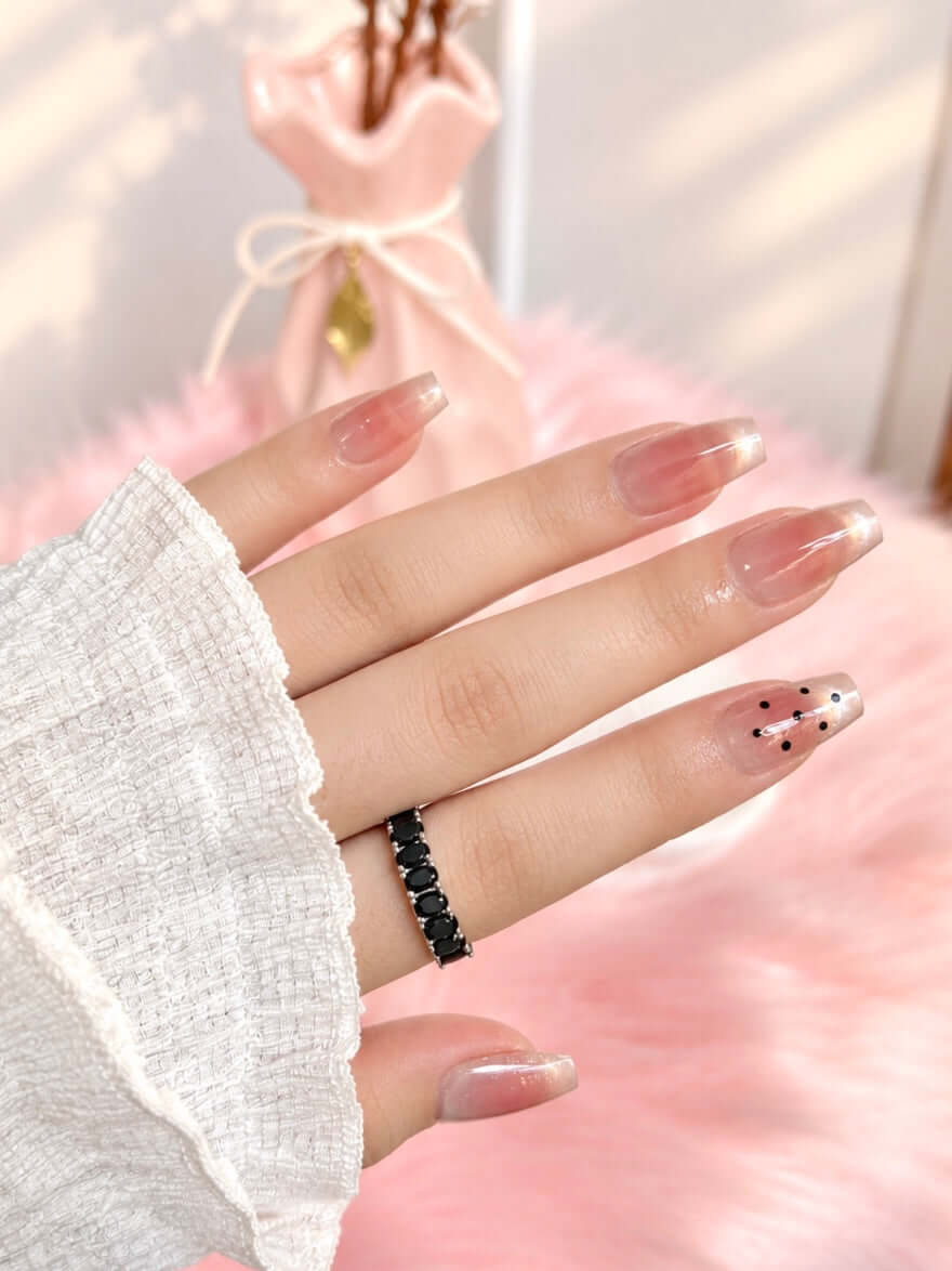 Cherry Dot Cat Eye Press-On Nails