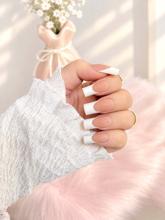 Nude French Tip Press-On Nails