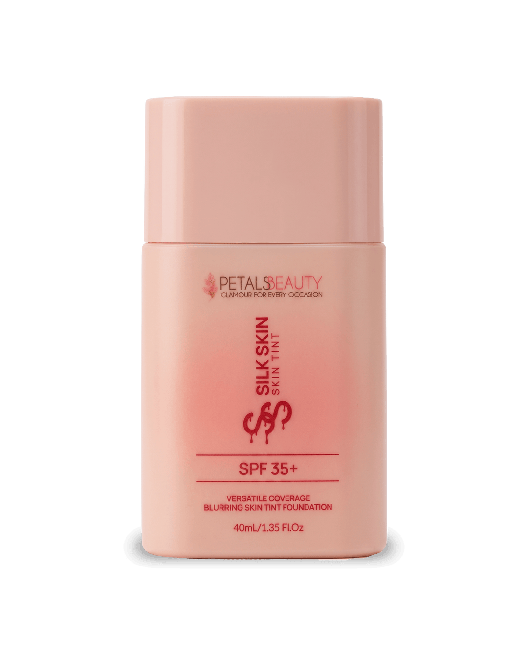 Petals Beauty Silk Skin Skin Tint 40ml bottle, a buildable lightweight tinted base