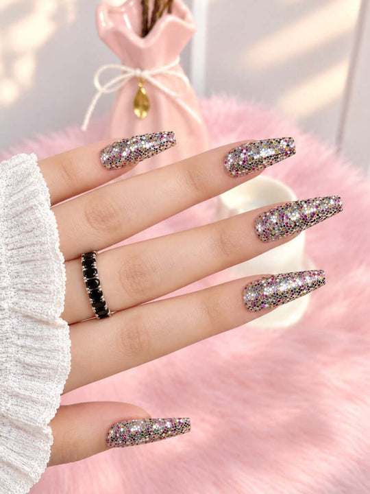 Glitter Press-On Nails