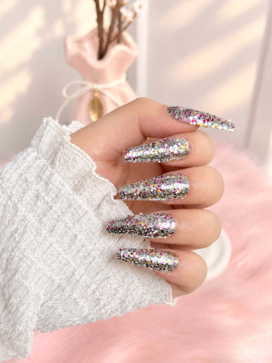 Glitter Press-On Nails