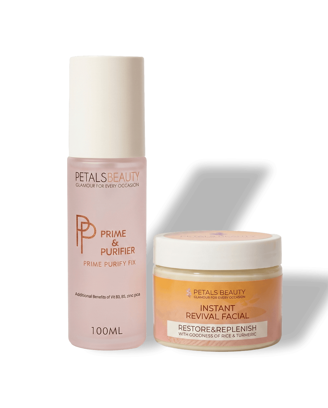 Glow Revival Bundle with Instant Revival Facial, Prime and Purifier and a free blending sponge