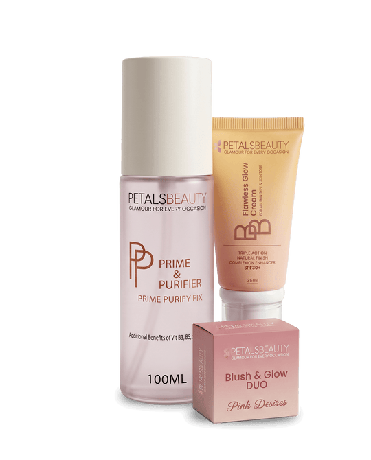Quick-ready bundle with Prime and Purifier, BB cream and a Blush and Glow duo